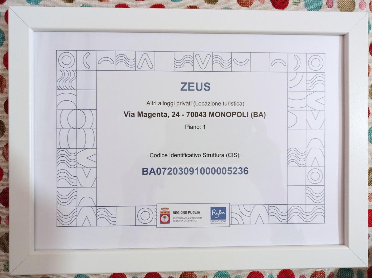 Zeus Daire Monopoli Dış mekan fotoğraf